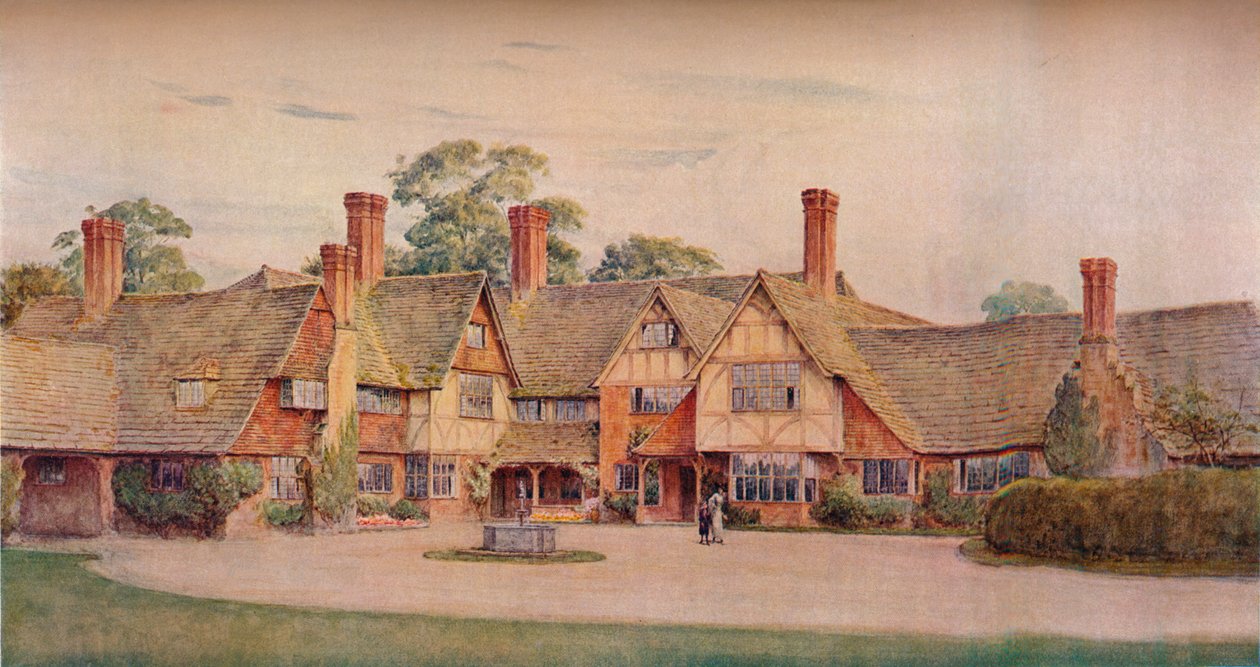 Stoke Barn, Fulmer, Bucks. Gerald Unsworth & Inigo Triggs, Architekten, 1914 von Unbekannt