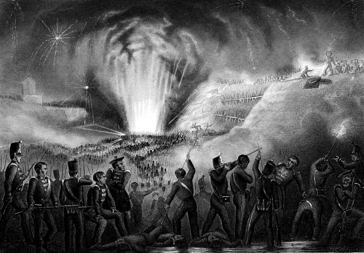 Sturm auf Badajoz, Spanien, Halbinselkrieg, 6. April 1812 von Unbekannt