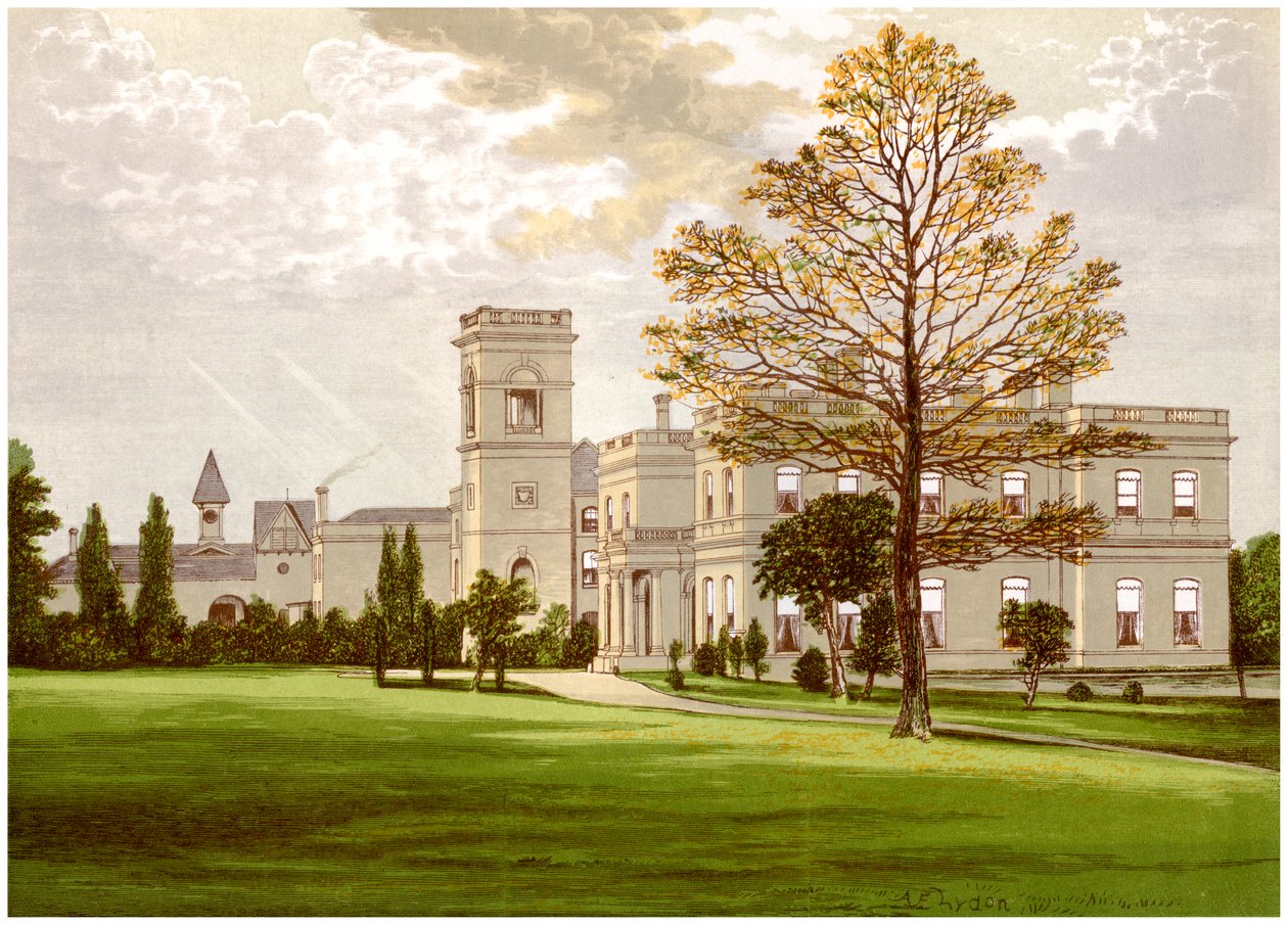 Stowlangtoft Hall, Suffolk, Heim der Familie Wilson, um 1880 von Unbekannt