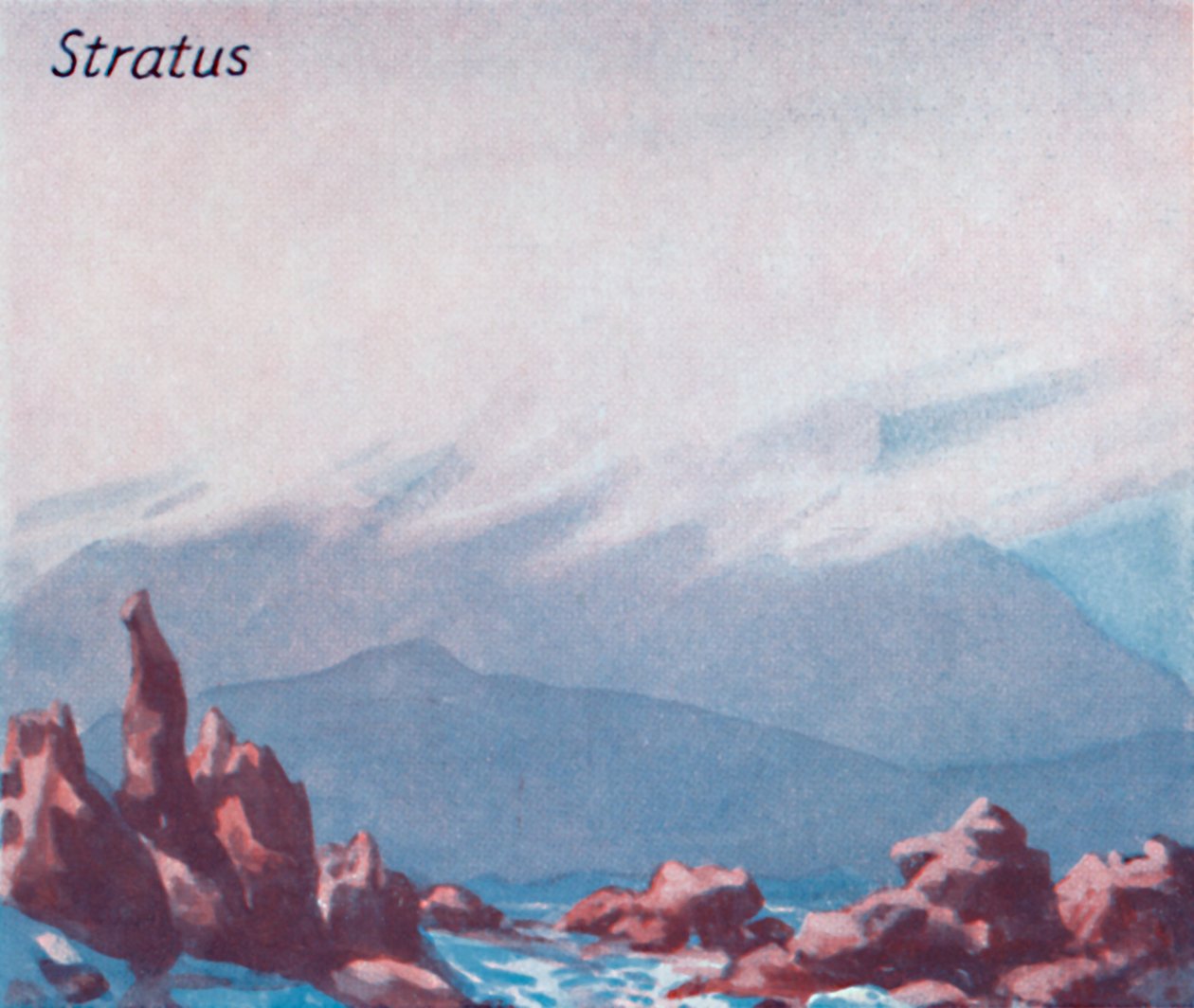 Stratus - Ein Dutzend der wichtigsten Wolkenformen am Himmel, 1935 von Unbekannt