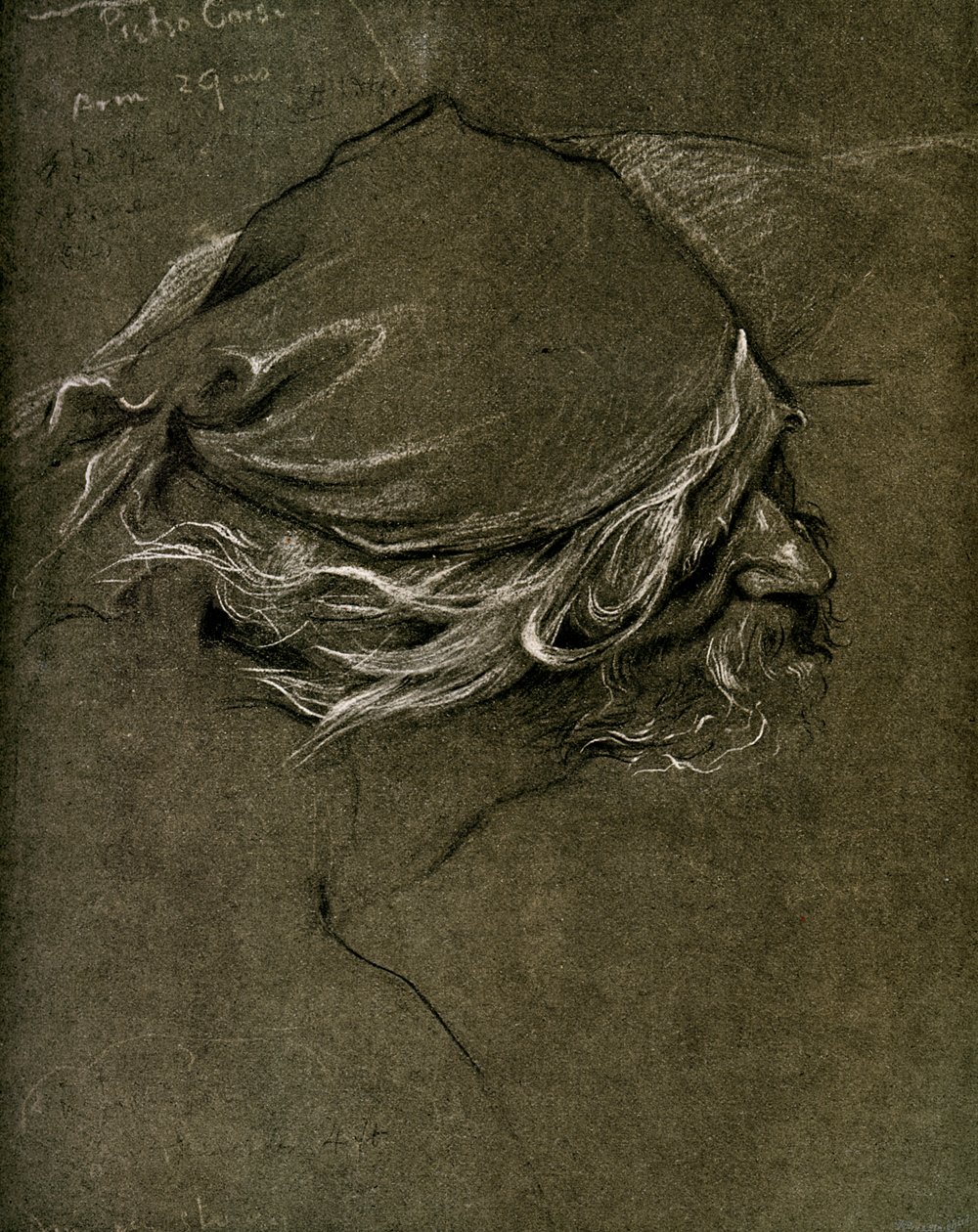 Studie für Die Meeresjungfrau, von Herbert J. Draper, 1899 von Unbekannt