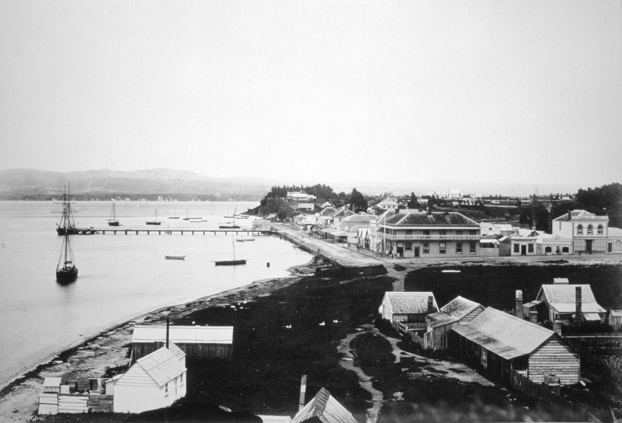 Tauranga, Bay of Plenty, Nordinsel, Neuseeland, 1875 von Unbekannt