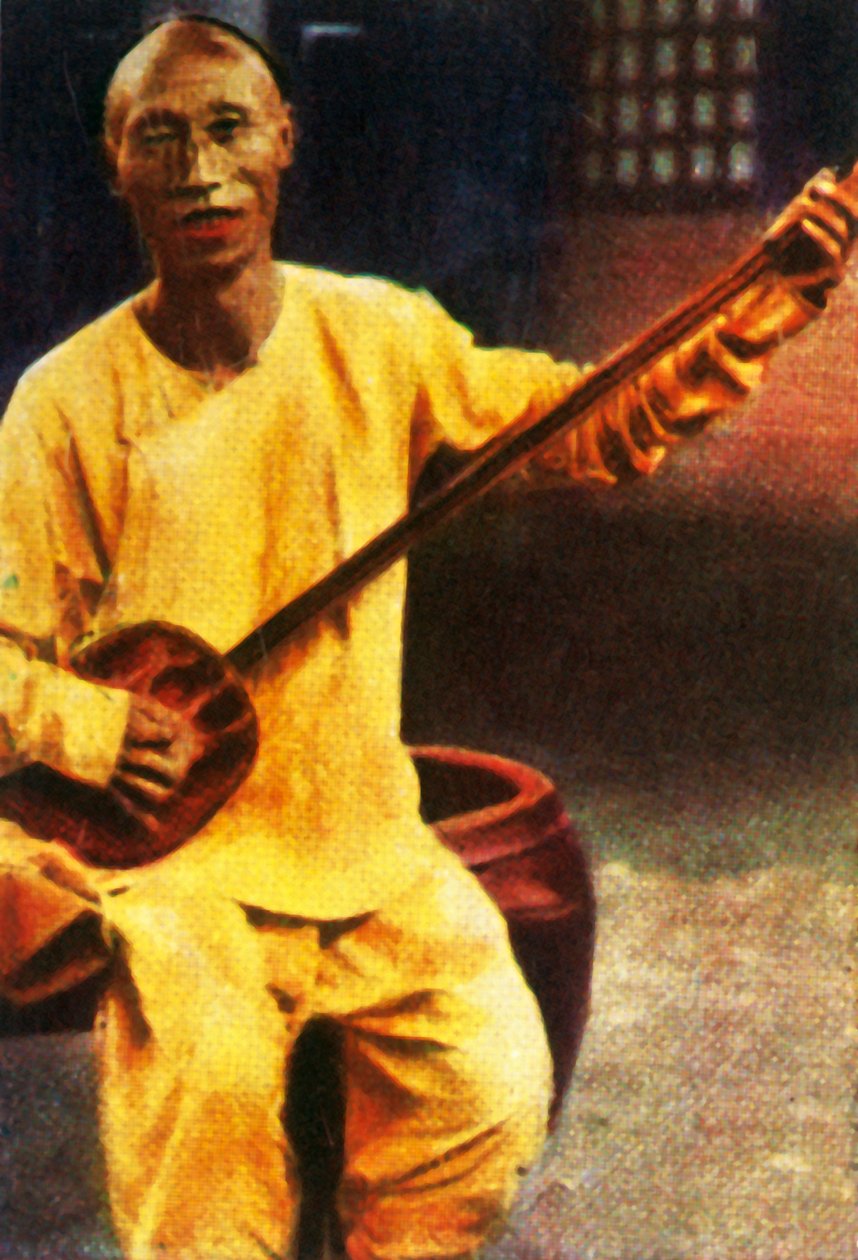 Teestubenmusiker, China, um 1928 von Unbekannt