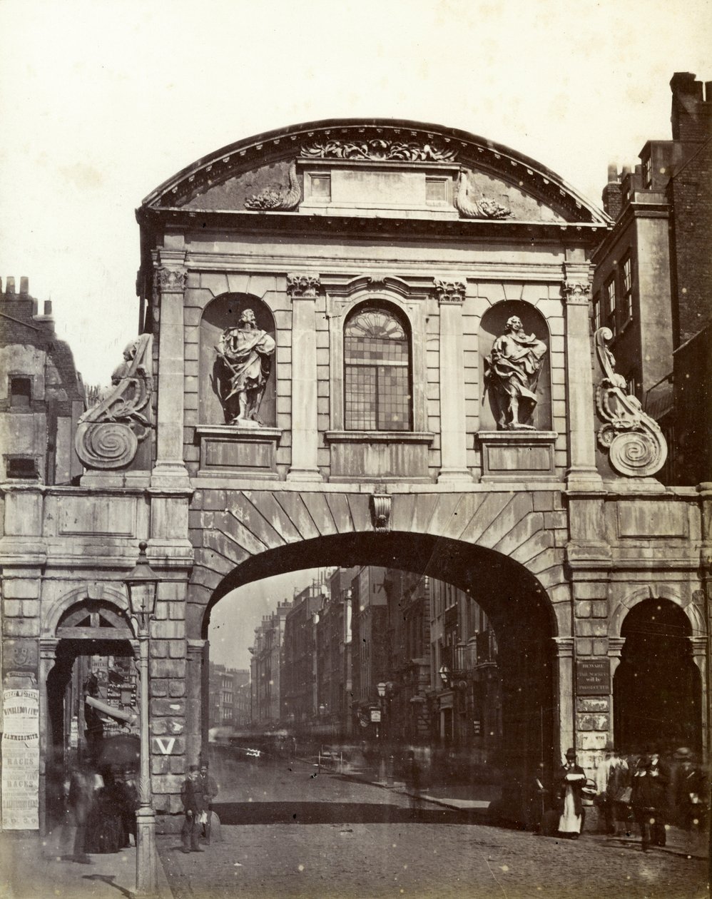 Temple Bar, London, 19. Jahrhundert von Unbekannt