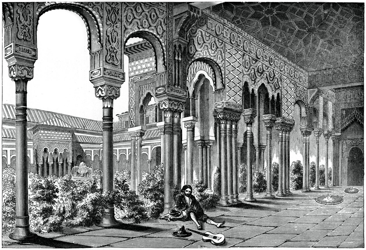 Der Alhambra-Palast, Granada, Spanien, 1870 von Unbekannt