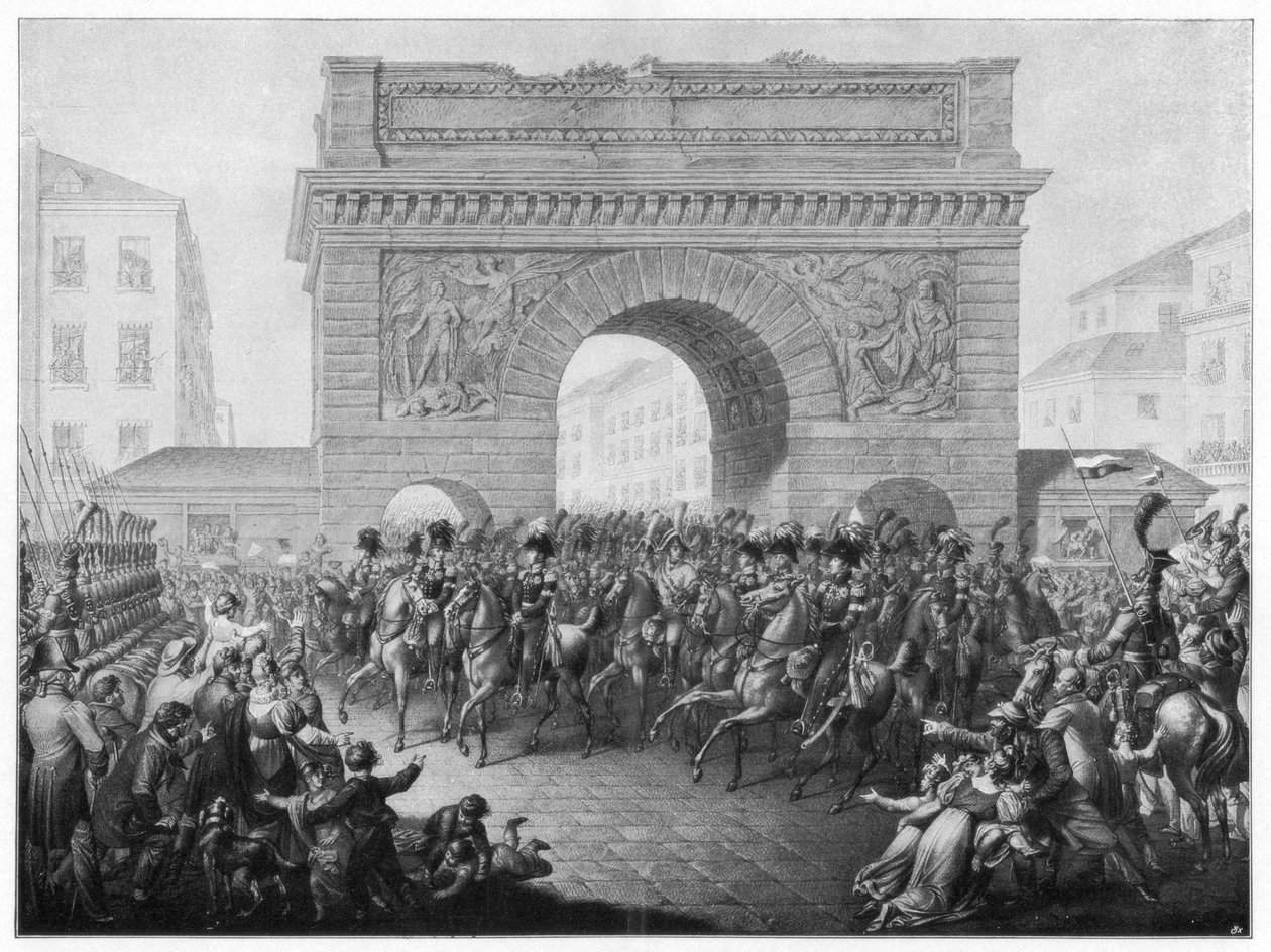 Die Alliierten betreten Paris, 31. März 1814, 1900 von Unbekannt