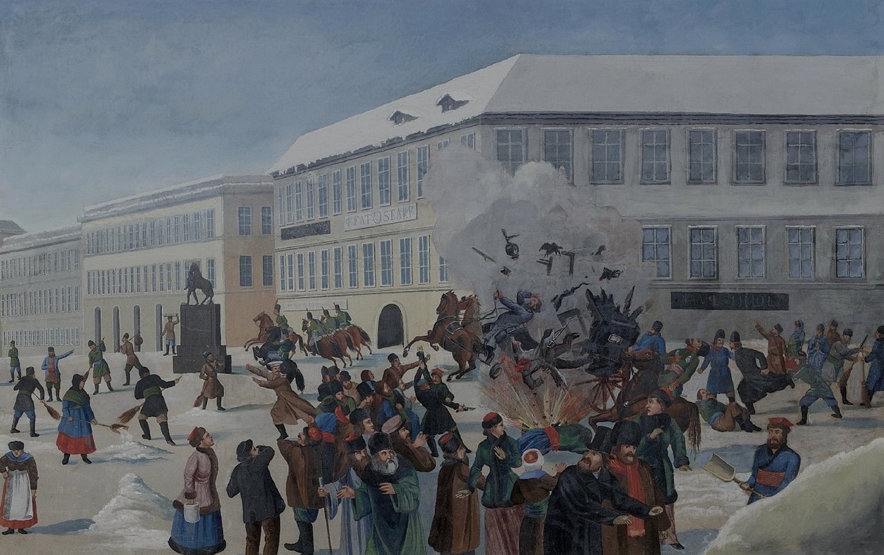 Die Ermordung von Alexander II. am 13. März 1881 von Unbekannt