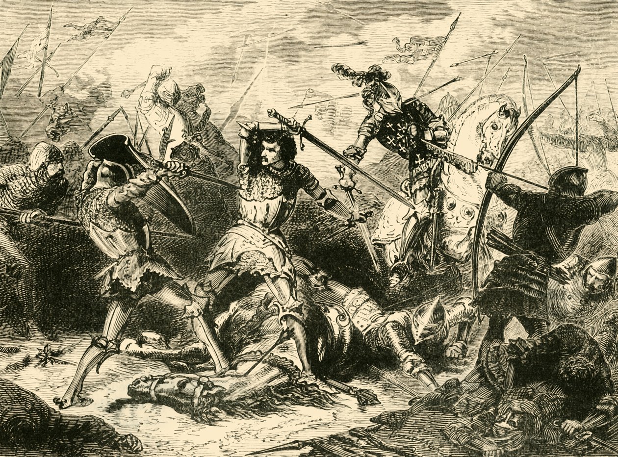 Die Schlacht von Agincourt, 1415, 1890 von Unbekannt