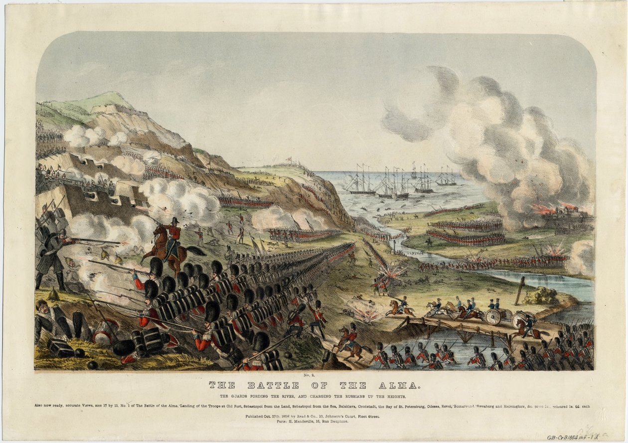 Die Schlacht an der Alma am 20. September 1854, 1854 von Unbekannt