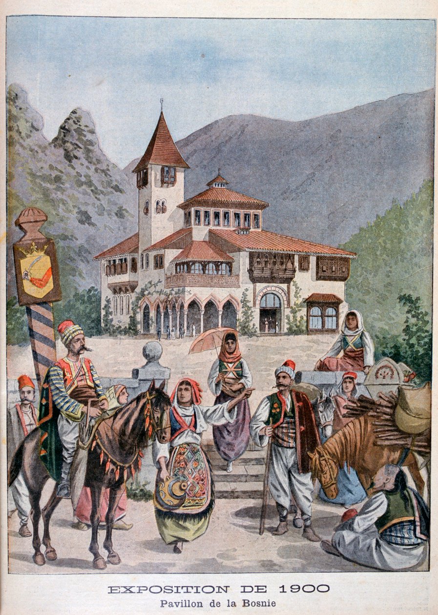 Der bosnische Pavillon auf der Weltausstellung 1900, Paris, 1900 von Unbekannt