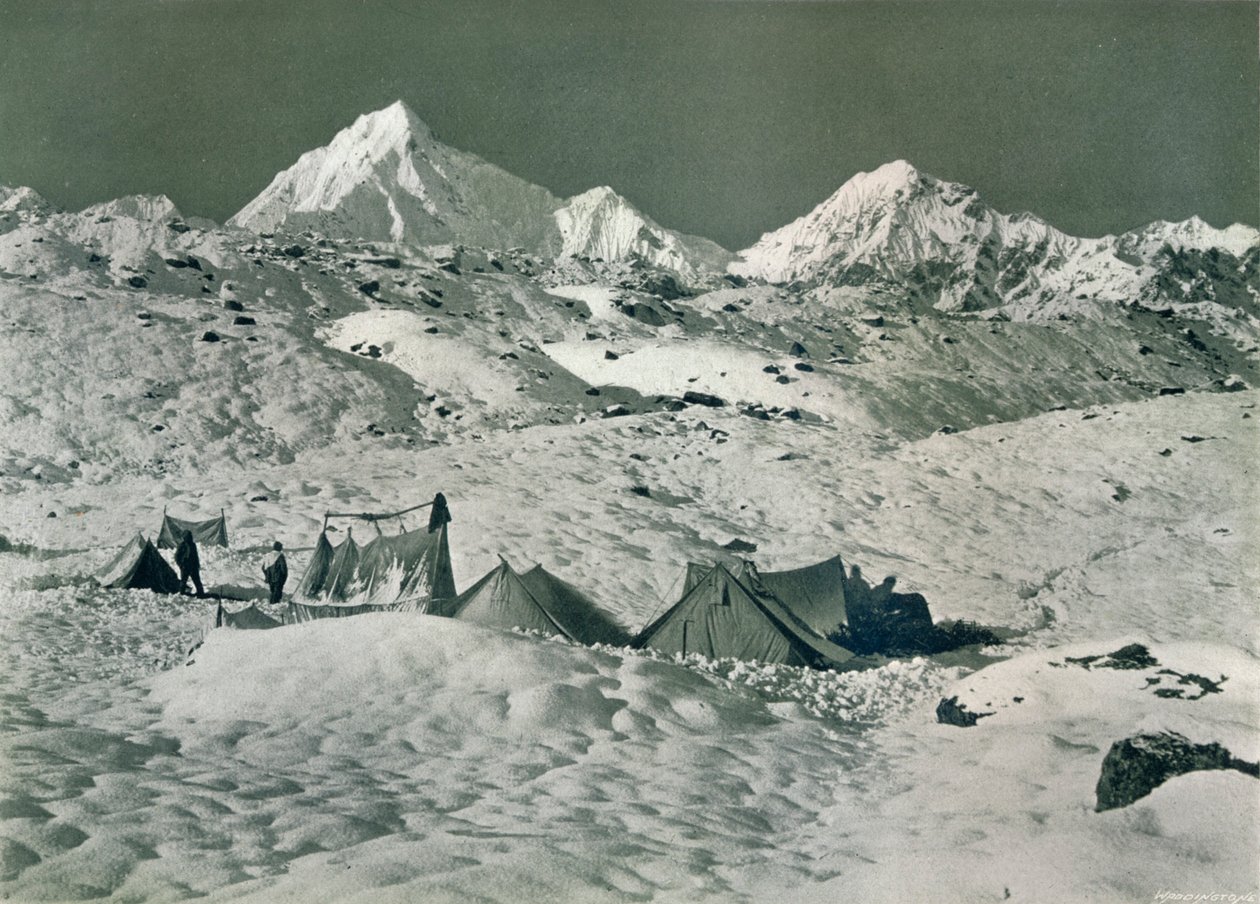Das Lager unterhalb von Jongsong La, ca. 1903 von Unbekannt
