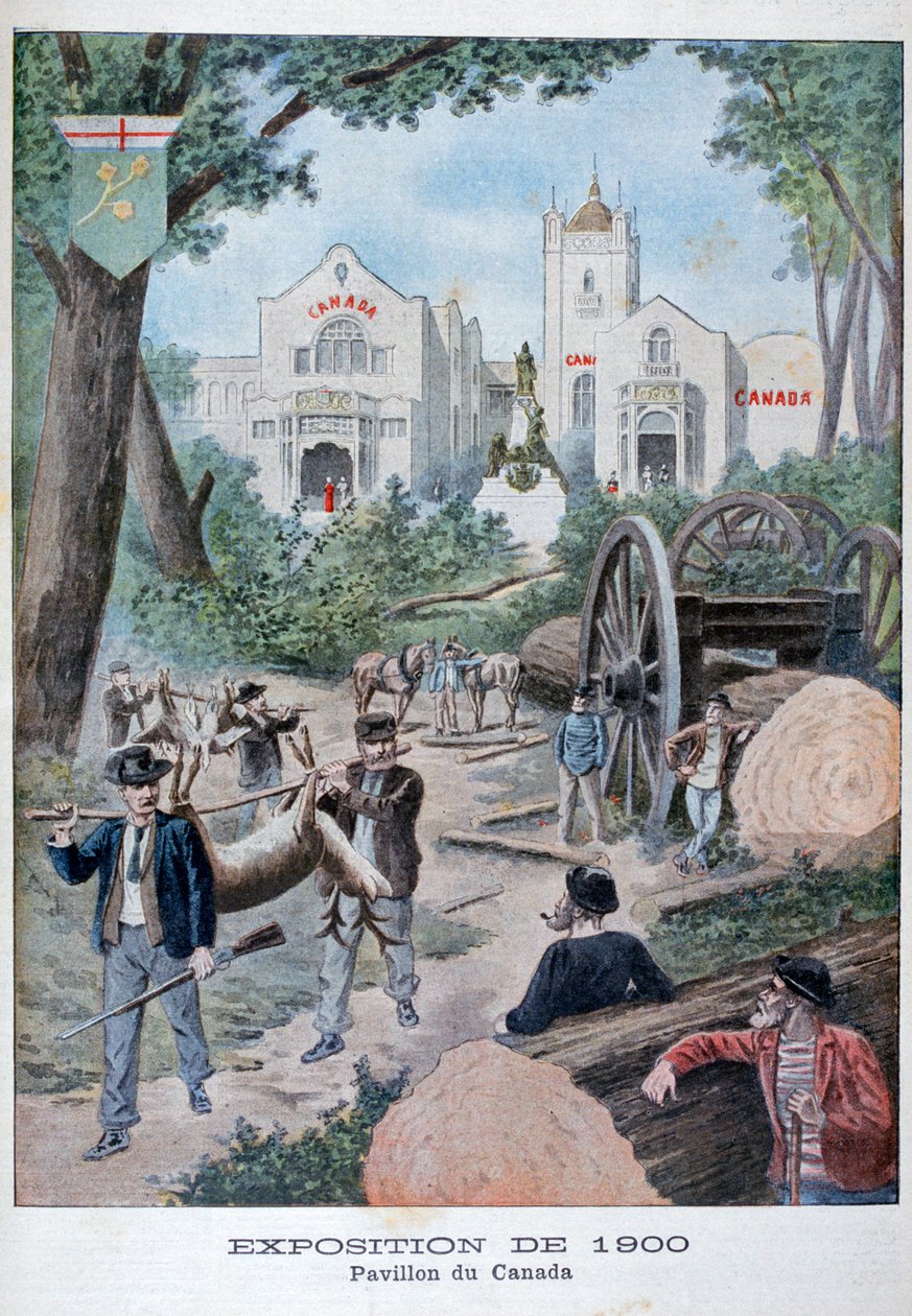 Der kanadische Pavillon auf der Weltausstellung von 1900, Paris, 1900 von Unbekannt