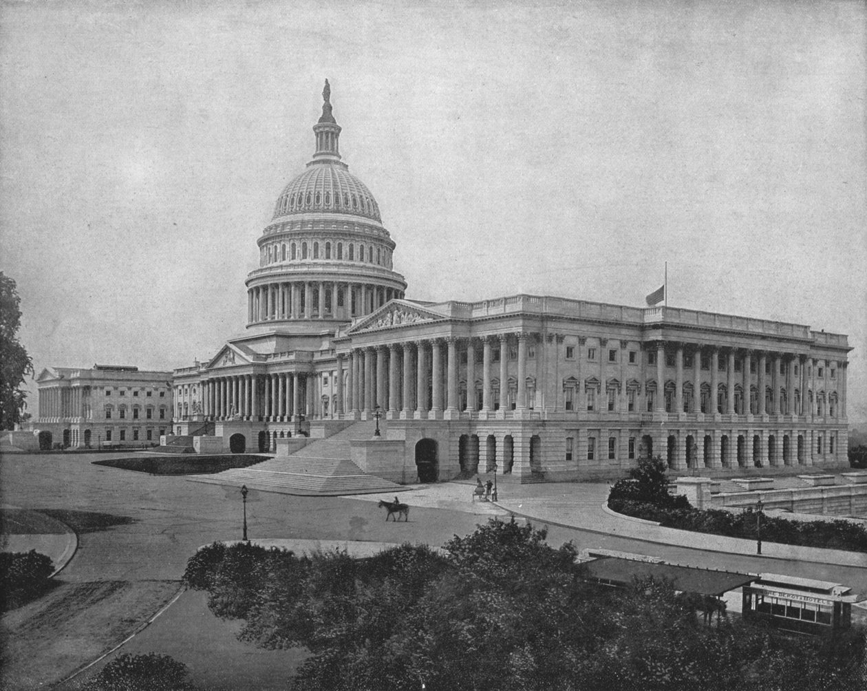 Das Kapitol, Washington DC, USA, um 1900 von Unbekannt