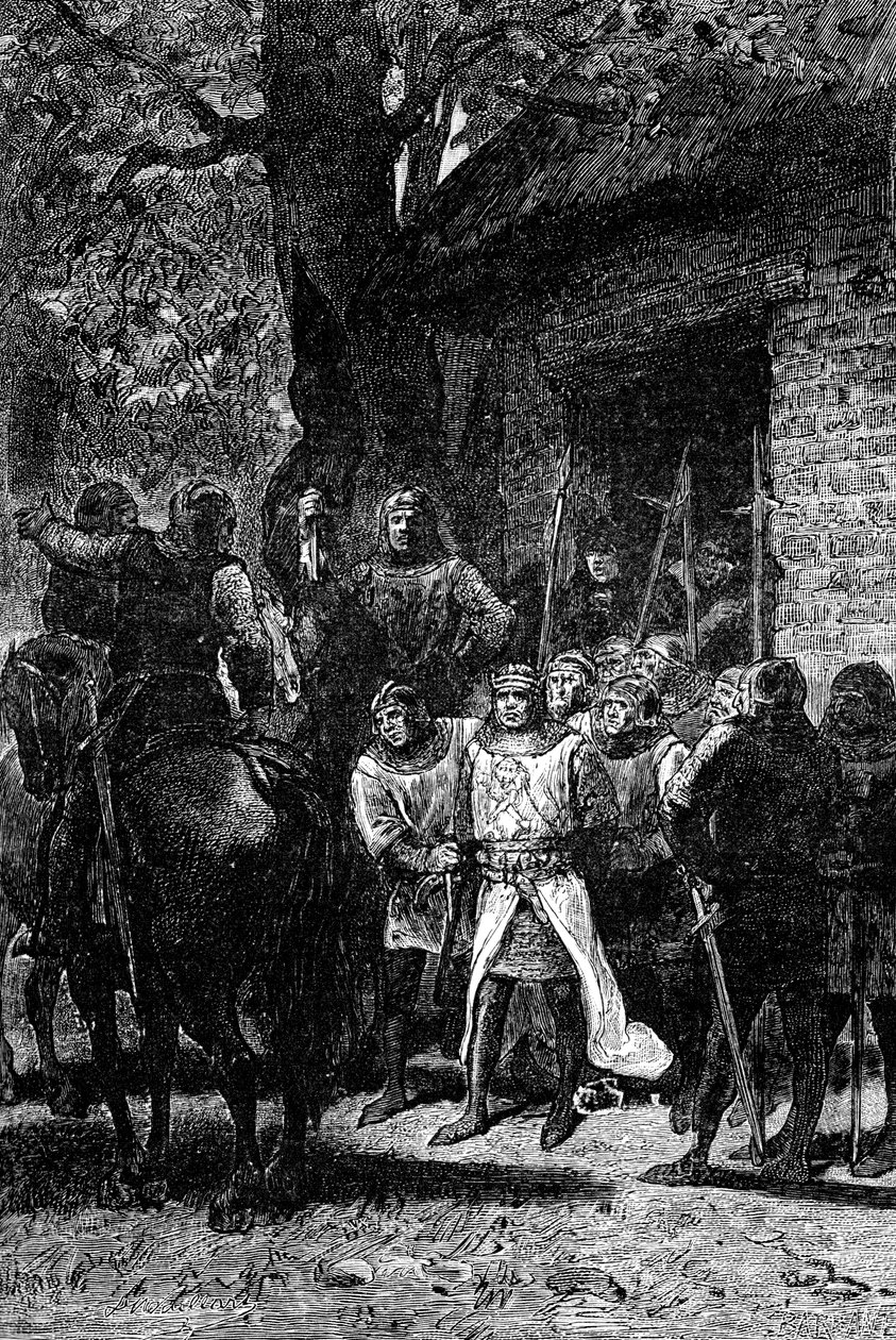 Die Gefangennahme von Richard Löwenherz, 1192, 1909 von Unbekannt