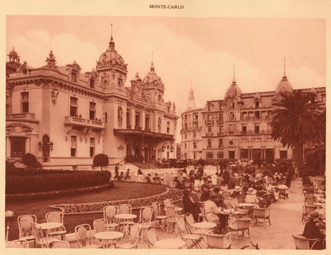 Das Casino und Hotel de Paris, Monte Carlo, 1930 von Unbekannt