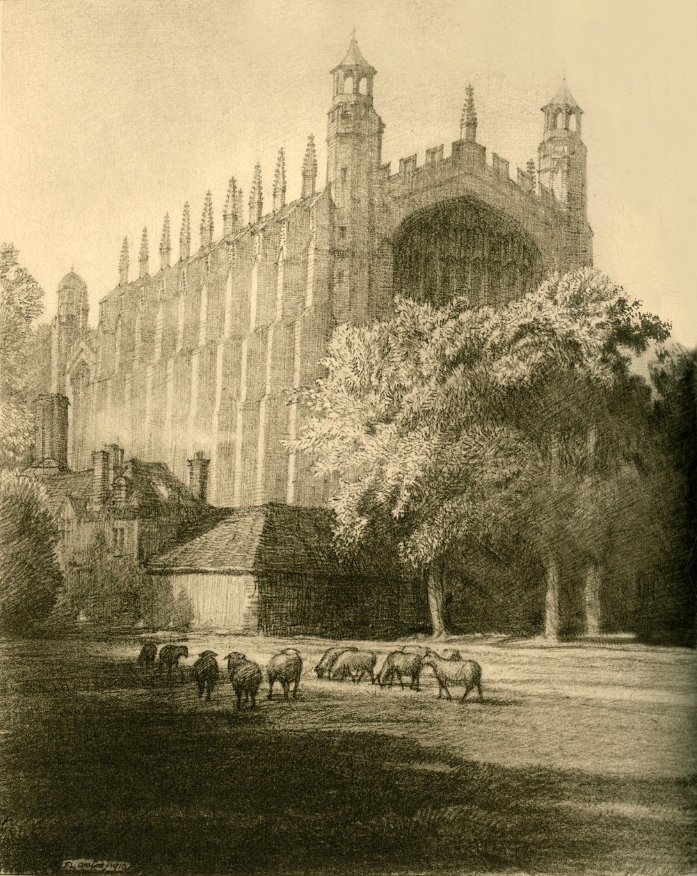 Die Kapelle von Südosten, 1911 von Unbekannt