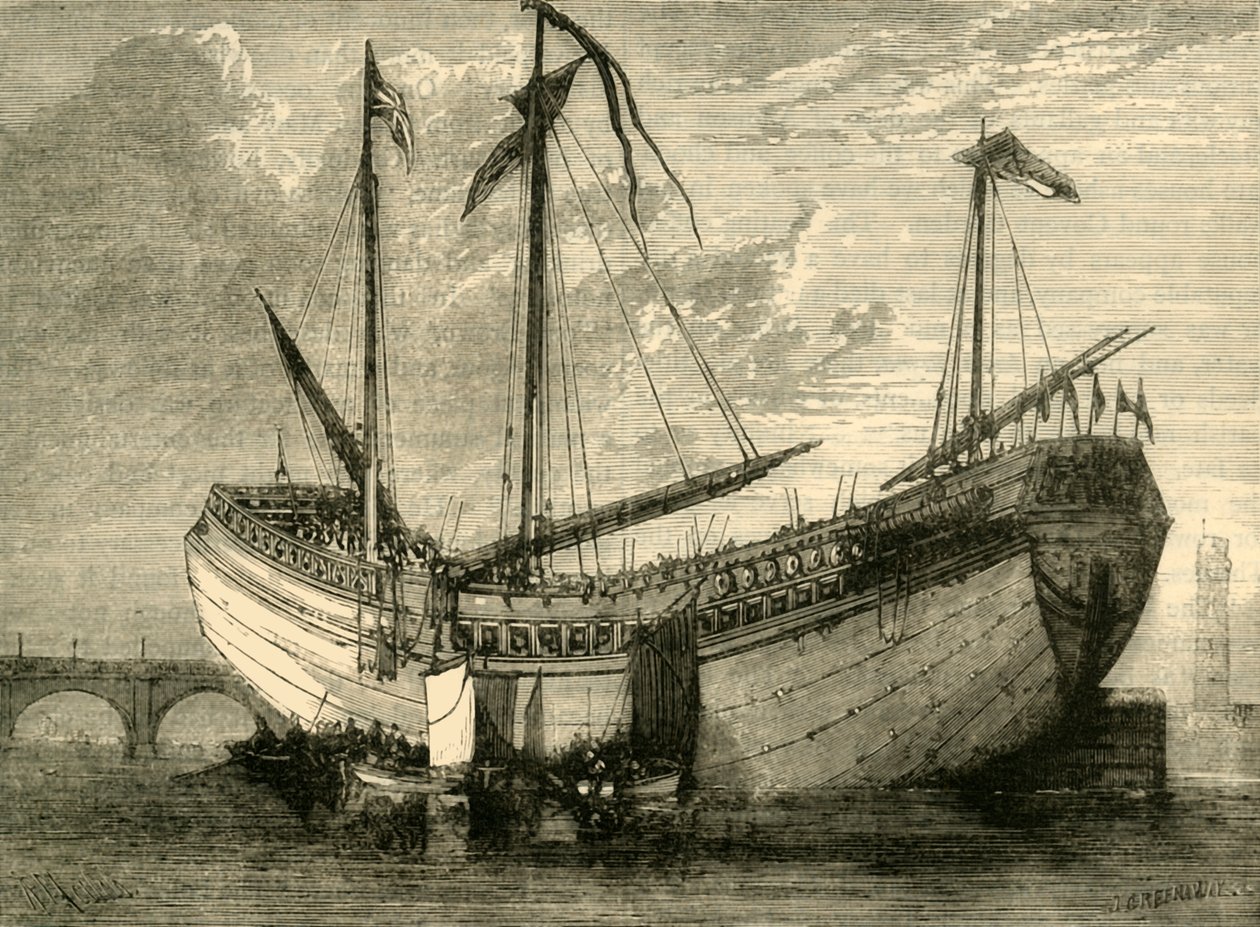 Die chinesische Dschunke, 1881 von Unbekannt