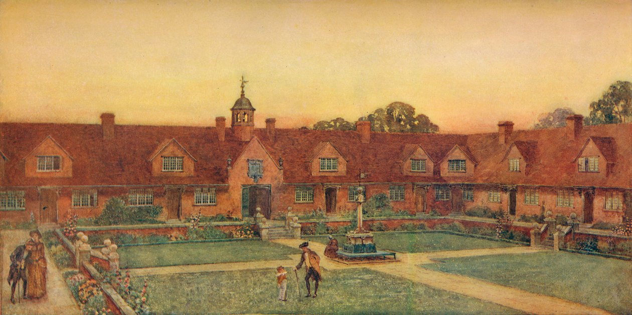 Die Churchill Cottage Homes, Somerset. Silcock und Reay, Architekten, 1907 von Unbekannt