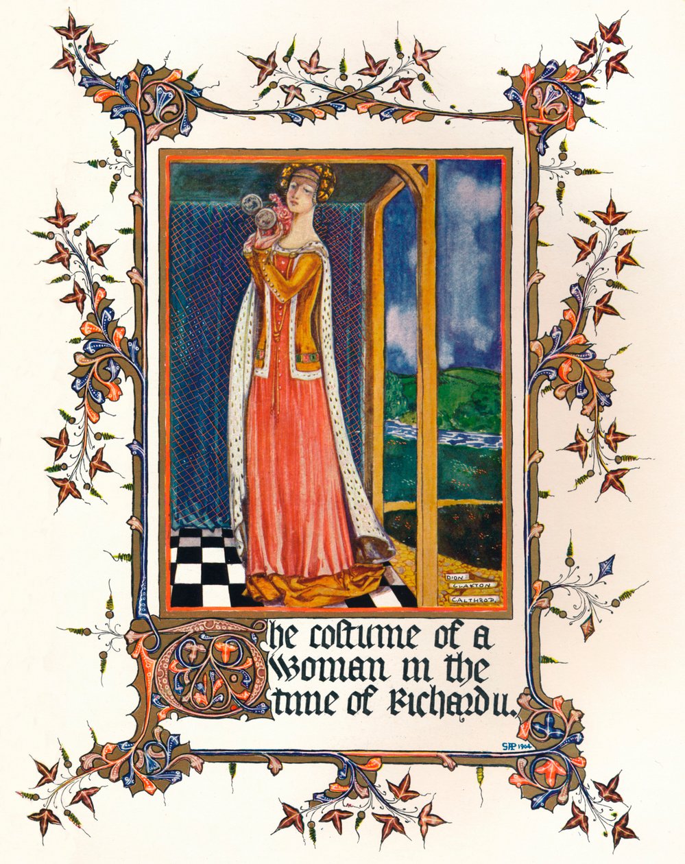 Kostüm einer Frau zur Zeit von Richard II. von Unbekannt