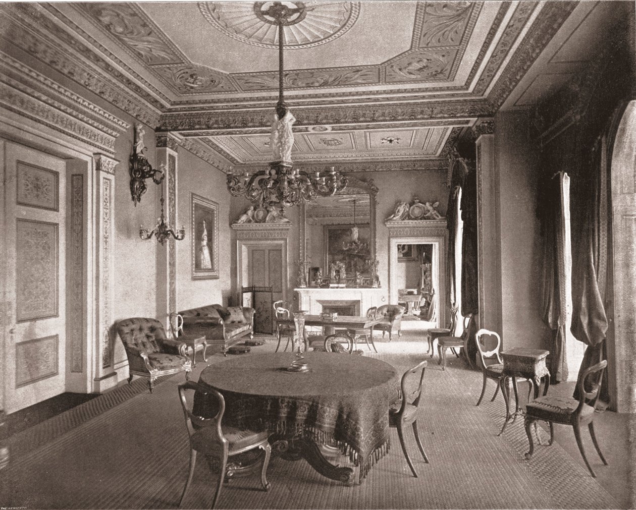 Der Ratssaal, Osborne House, East Cowes, Isle of Wight, 1894 von Unbekannt