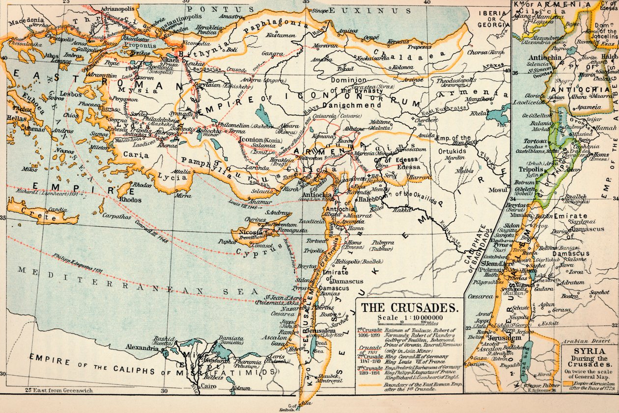Die Kreuzzüge, ca. 1906, 1907 von Unbekannt
