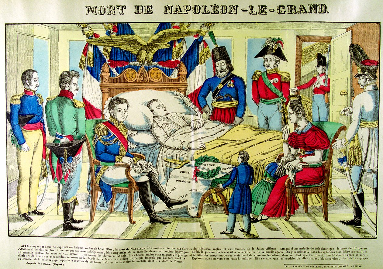 Der Tod von Napoleon dem Großen, 5. Mai 1821, 1825 von Unbekannt
