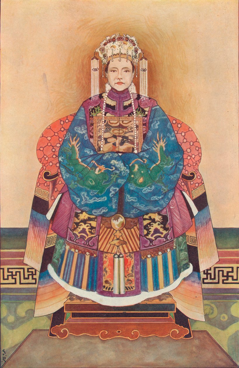 Die Kaiserinwitwe von China von Unbekannt