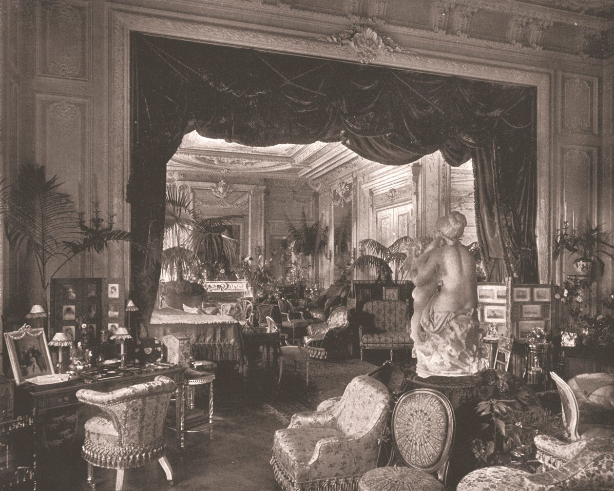 Das Wohnzimmer im Sandringham House, Norfolk, 1894 von Unbekannt