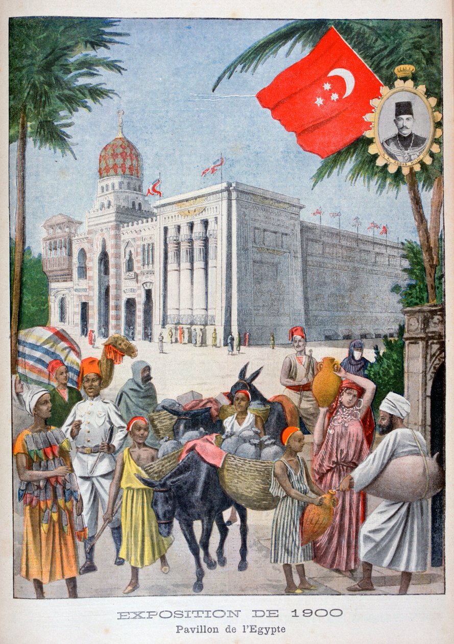 Der ägyptische Pavillon auf der Weltausstellung von 1900, Paris, 1900 von Unbekannt