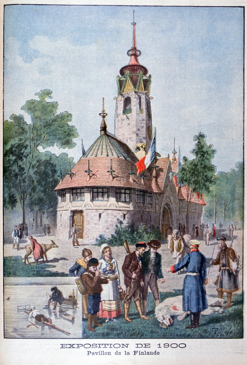 Das Finish-Pavillon auf der Weltausstellung von 1900, Paris, 1900 von Unbekannt