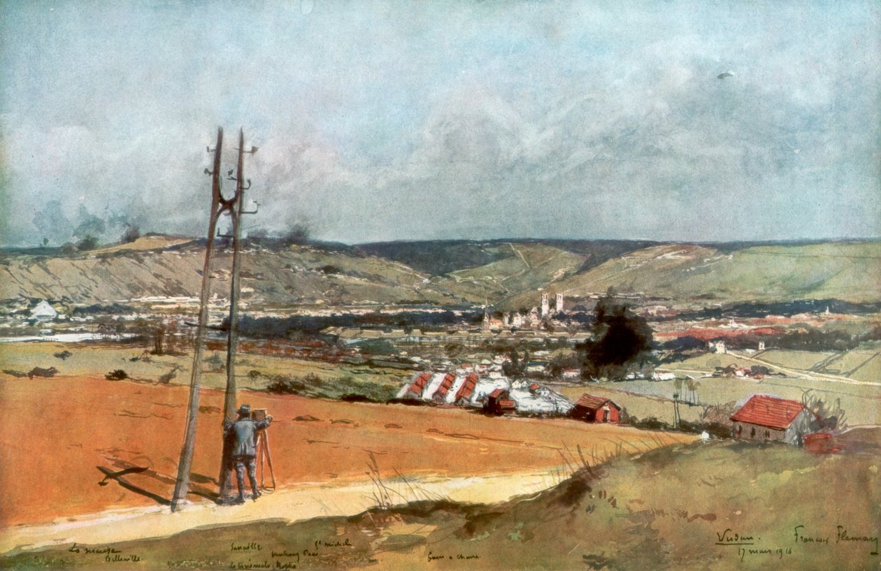 Die Forts von Chaume, Verdun, Frankreich, 19. März 1916, 1926 von Unbekannt