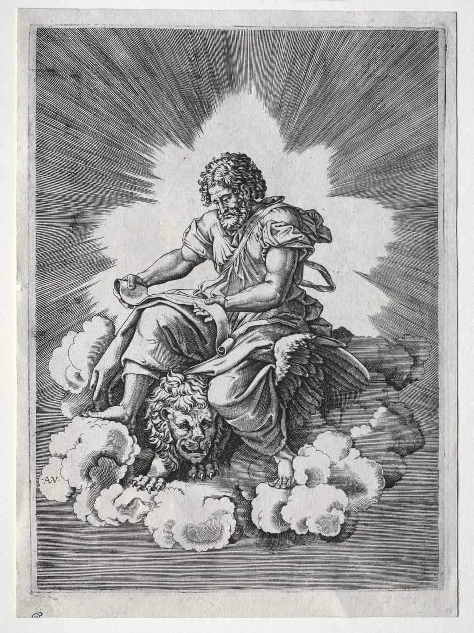 Die vier Evangelisten: St. Markus von Unbekannt