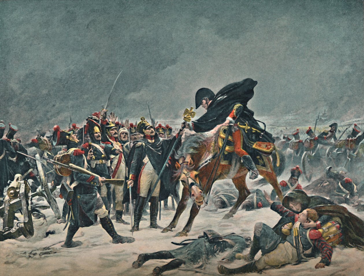 Das Vierzehnte Regiment bei Eylau, Februar 1807, 1896 von Unbekannt