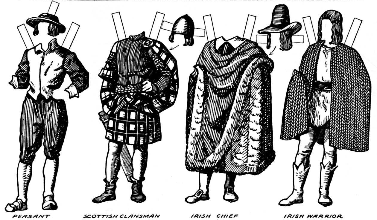 Die Galerie der britischen Kostüme: Kleid aus dem späten sechzehnten Jahrhundert, um 1934 von Unbekannt