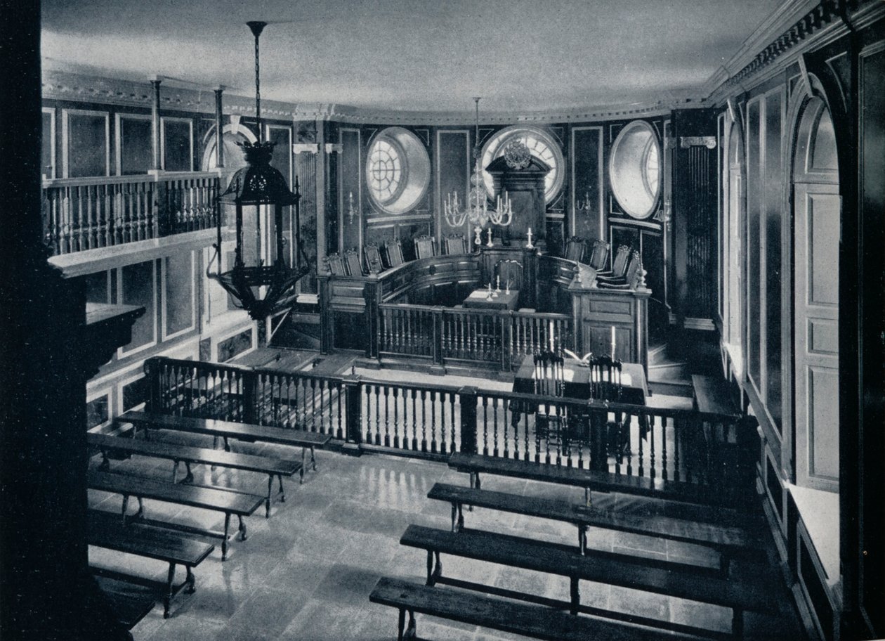 Der General Court im Kapitol von Williamsburg von Unbekannt