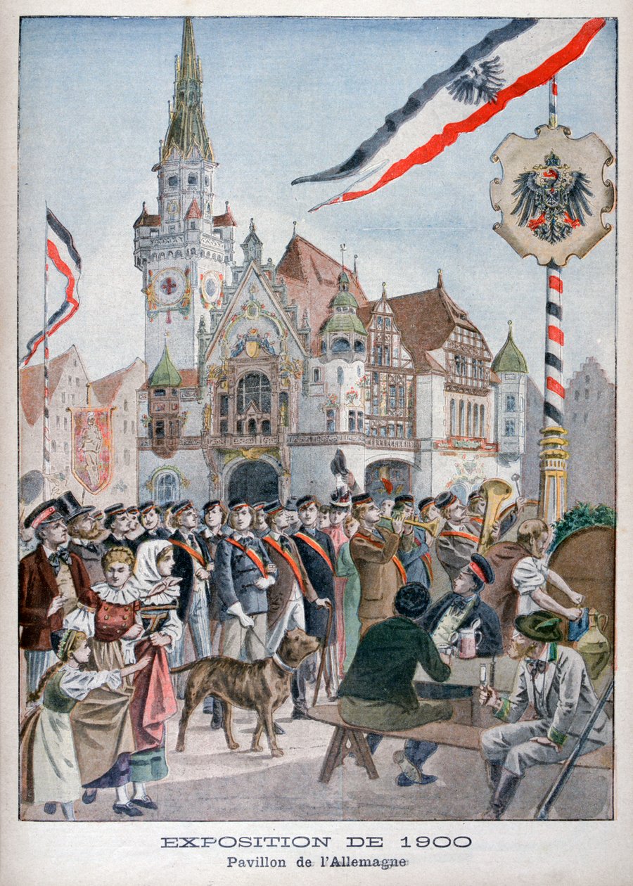 Der deutsche Pavillon auf der Weltausstellung 1900, Paris, 1900 von Unbekannt