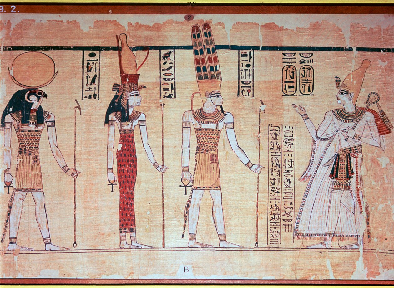 Der große Harris-Papyrus, aus Theben, Ägypten, Regierungszeit von Ramses IV., ca. 1200 v. Chr. von Unbekannt