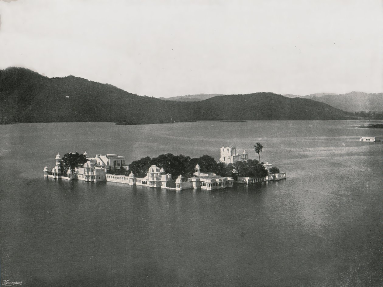 Der See-Palast, Udaipur, Indien, 1895 von Unbekannt