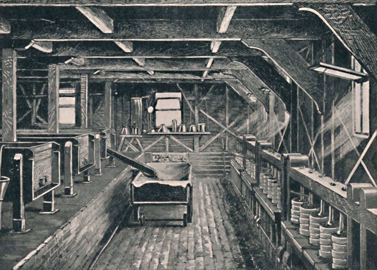 Die Longford-Käserei, Derbyshire, ca. 1881, 1904 von Unbekannt