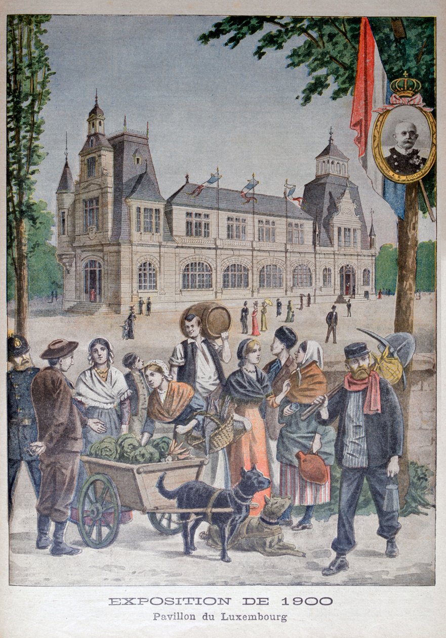 Der Luxemburger Pavillon auf der Weltausstellung 1900, Paris, 1900 von Unbekannt