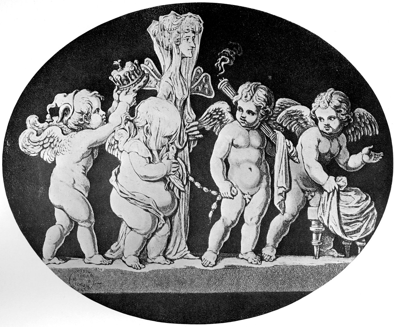 Die Hochzeit von Amor und Psyche, 1797 von Unbekannt