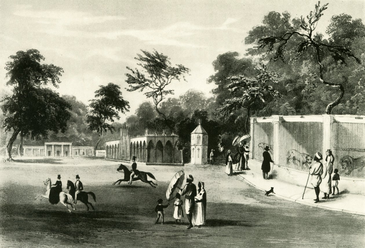 Die Menagerie im Barrackpore Park, 1820, 1925 von Unbekannt