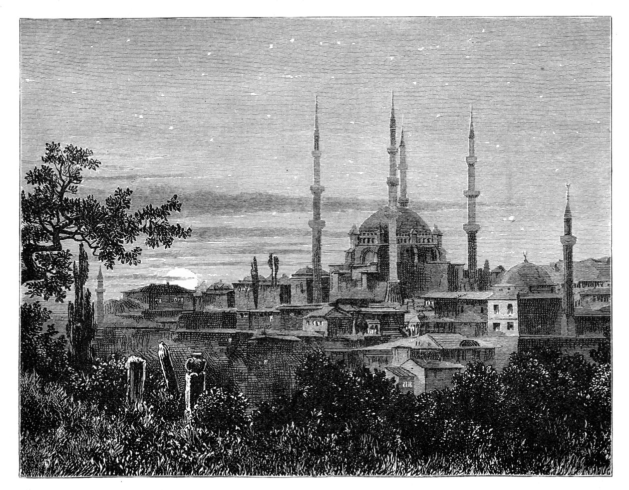 Die Moschee von Selim II. in Adrianopel, Türkei, um 1888 von Unbekannt