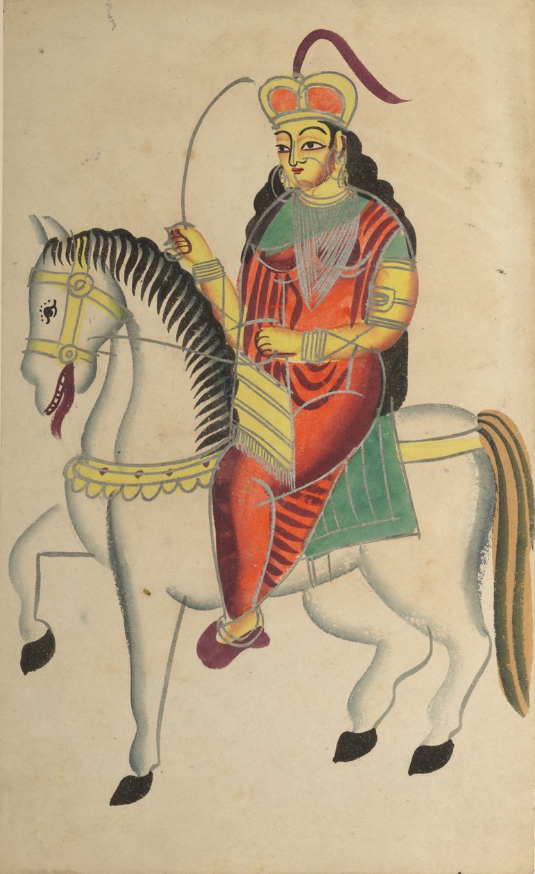Die Meuterei der Heldin Rani Lakshmi Bai von Jhansi, 1800er Jahre von Unbekannt
