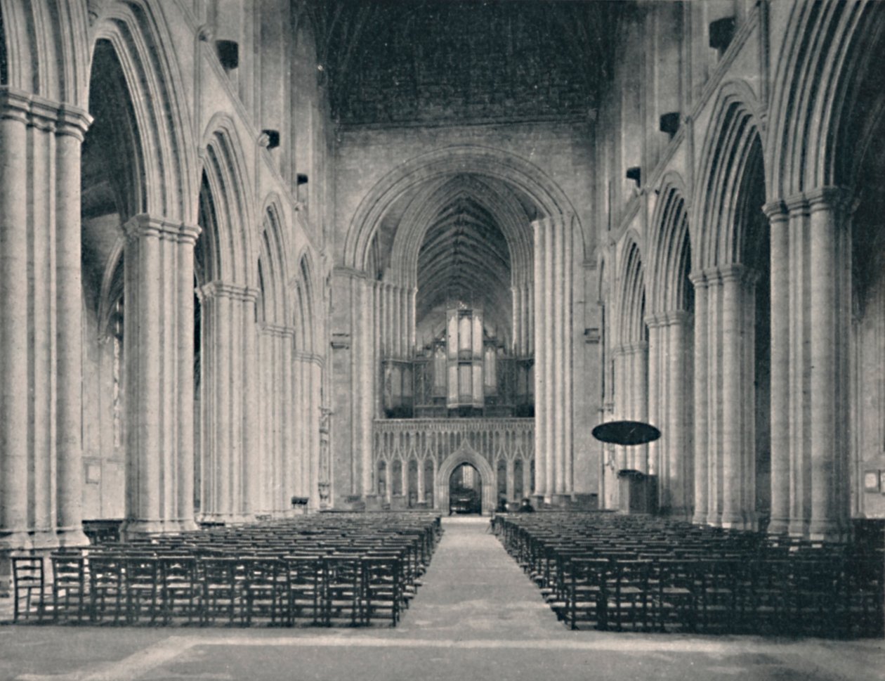Das Kirchenschiff, Ripon-Kathedrale von Unbekannt