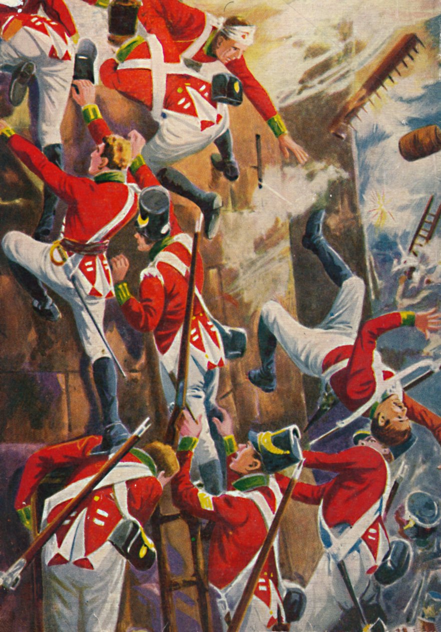 Die Northumberland Fusiliers. Erstürmung der Festungsanlagen von San Vincente von Unbekannt