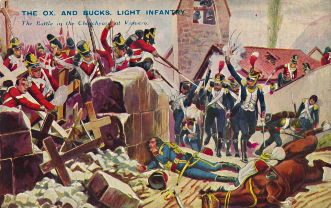 Die Ox. und Bucks. Leichte Infanterie. Die Schlacht im Kirchhof von Vimiero, 1808, 1939 von Unbekannt