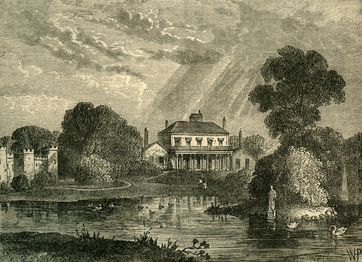 Der Pavillon, Hans Place, im Jahr 1800, ca. 1876 von Unbekannt