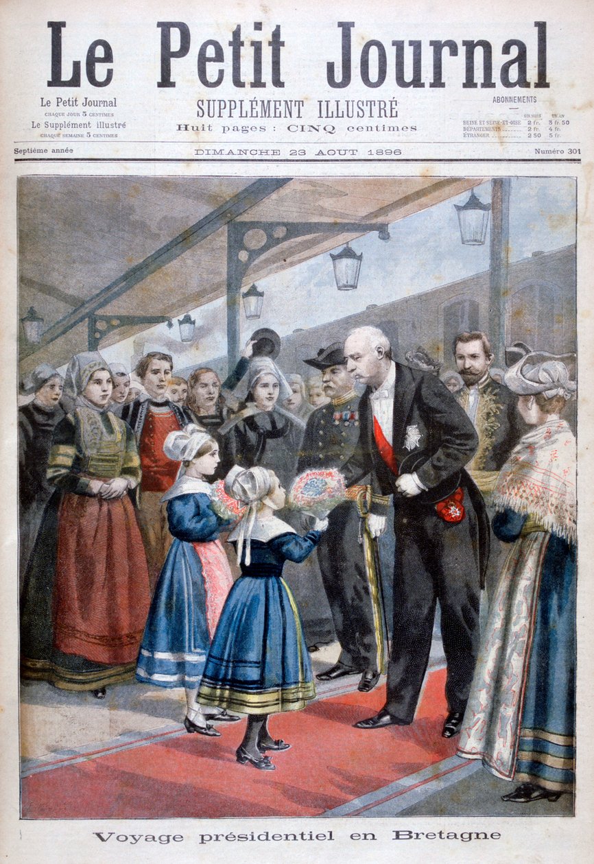 Der Präsident der Französischen Republik besucht die Bretagne, 1896 von Unbekannt