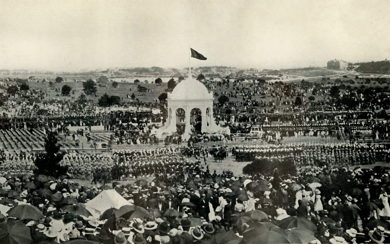 Proklamation des Commonwealth of Australia in Sydney am 1. Januar 1901 von Unbekannt